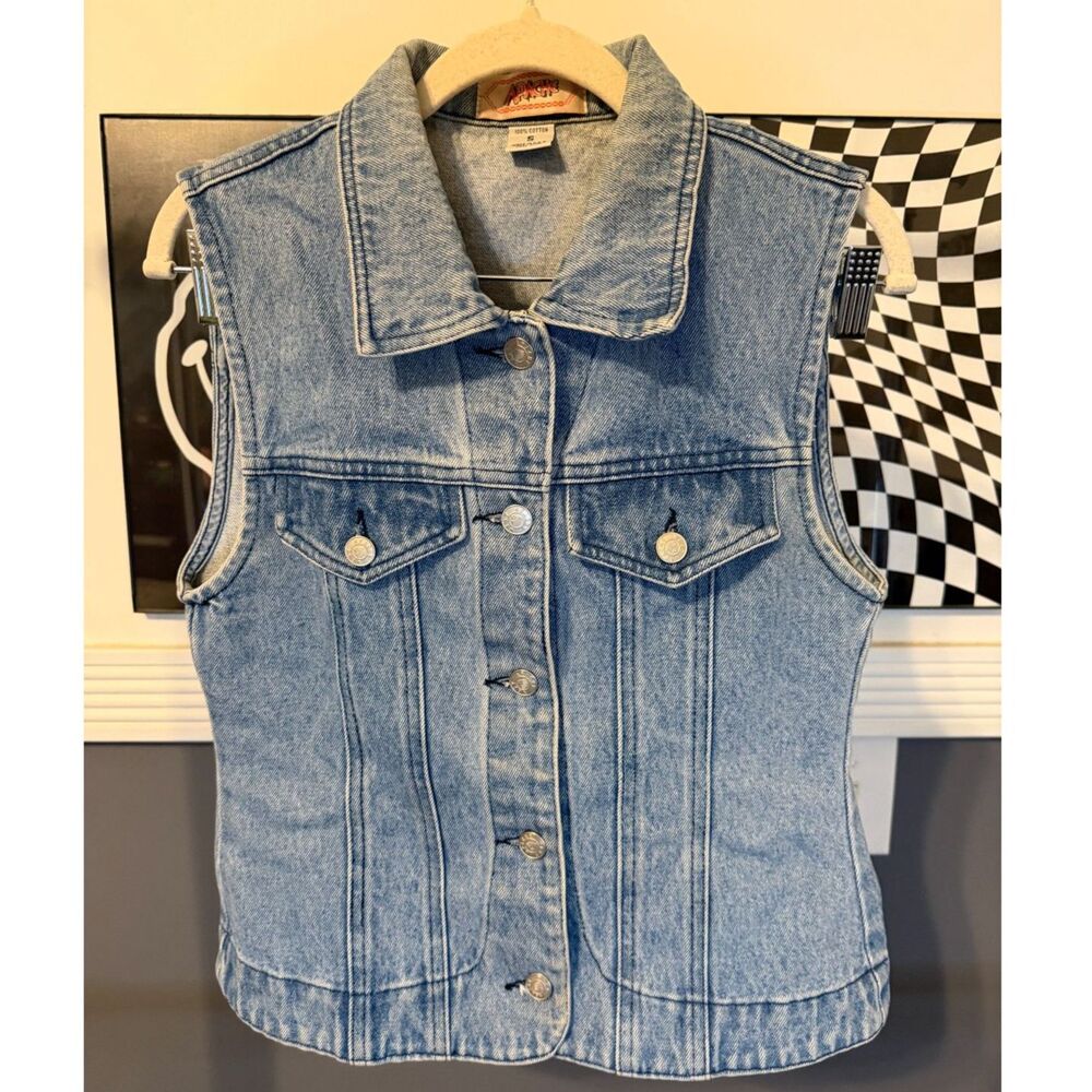 Vintage Late 90's/Early 00's Apache Denim Button Down Vest